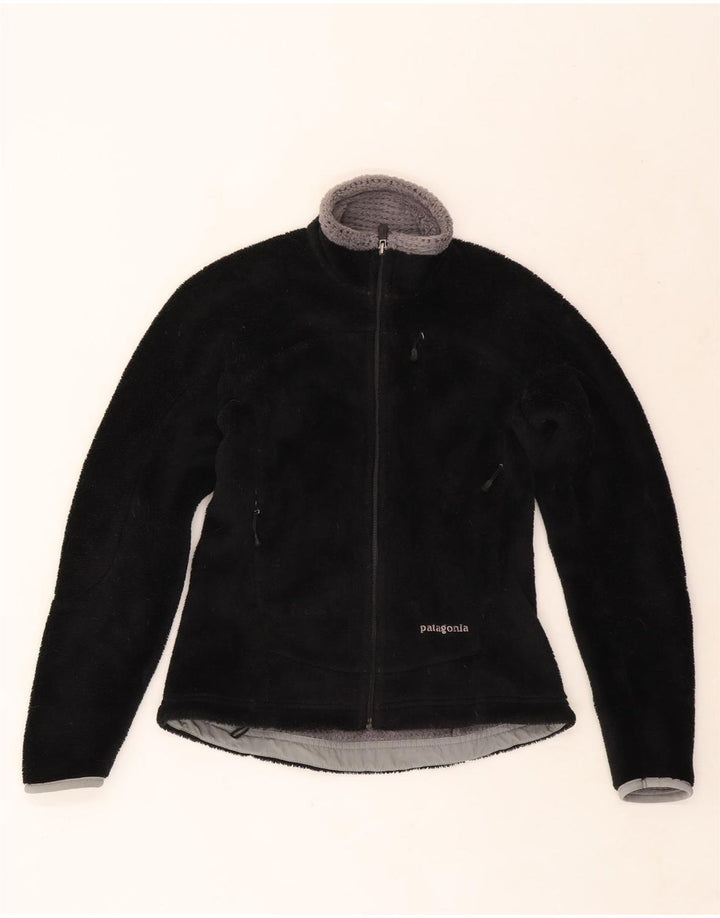 Patagonia Womens Fleece Jacket UK 6 XS Black Polyester