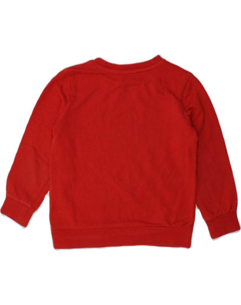 BIKKEMBERGS Boys Graphic Sweatshirt Jumper 2-3 Years Red Cotton | Vintage Bikkembergs | Thrift | Second-Hand Bikkembergs | Used Clothing | Messina Hembry 