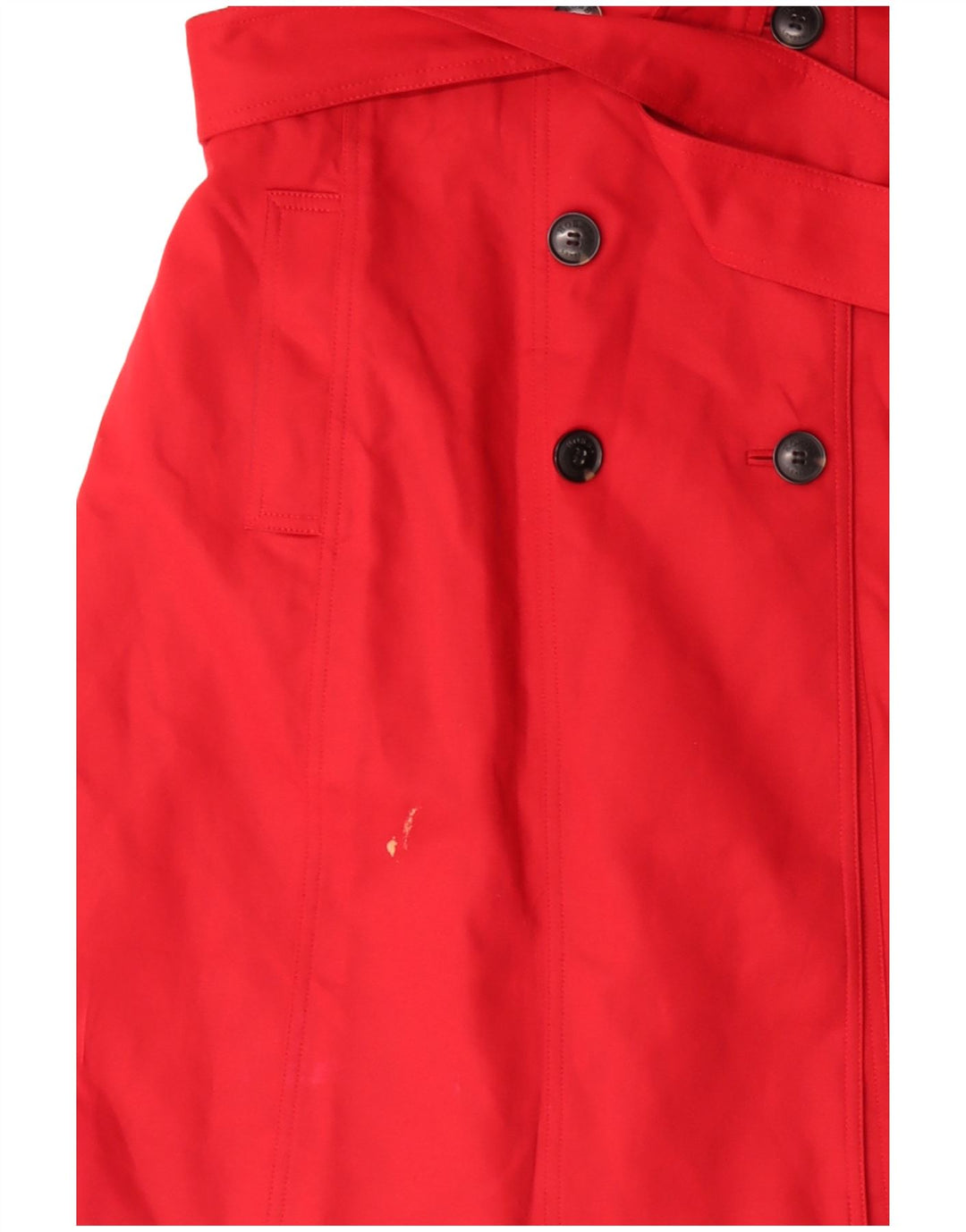 Hobbs Womens Trench Coat UK 14 Medium Red Cotton