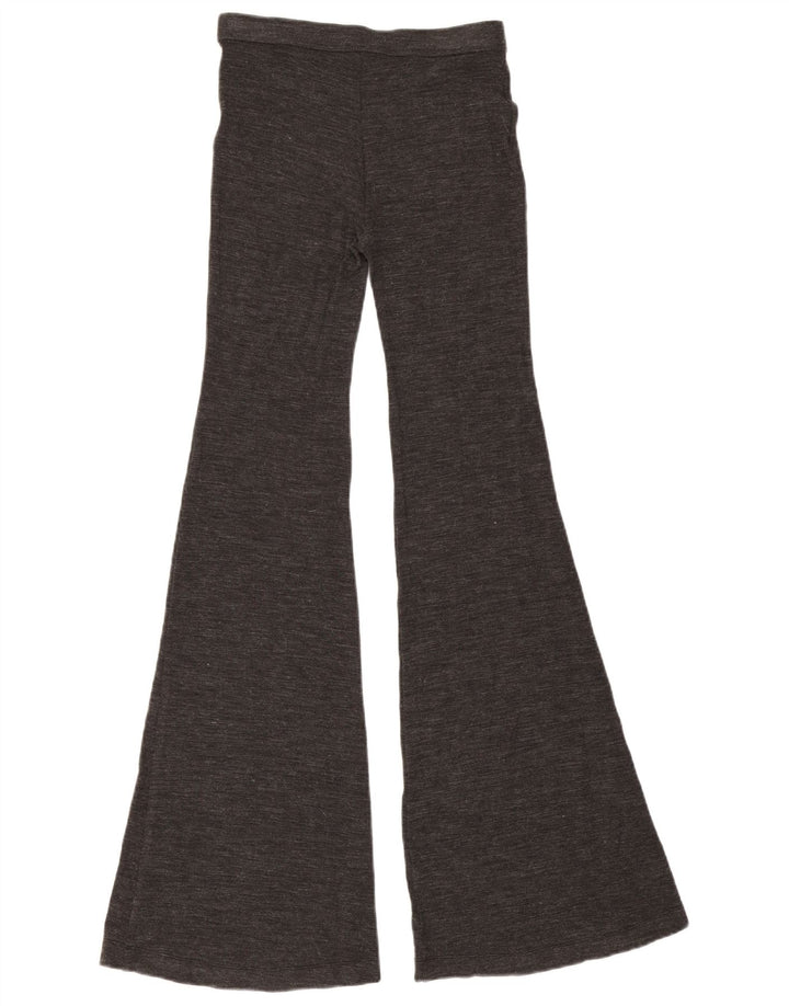 Roccobarocco Womens Flare Leggings UK 4 XS Grey Flecked