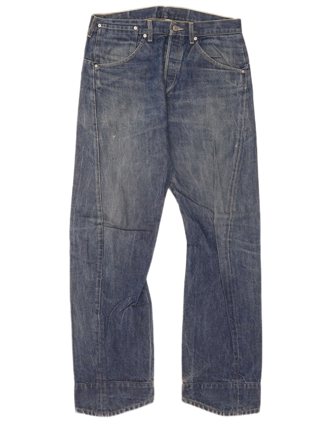 Levi's Mens Straight Jeans W33 L32 Blue Cotton