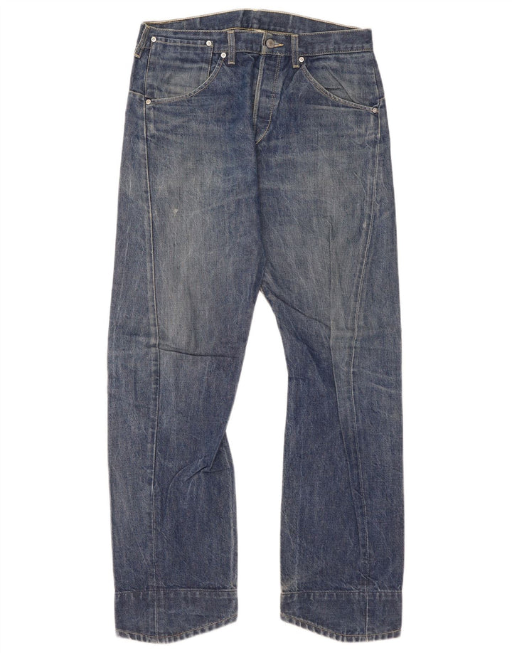 Levi's Mens Straight Jeans W33 L32 Blue Cotton