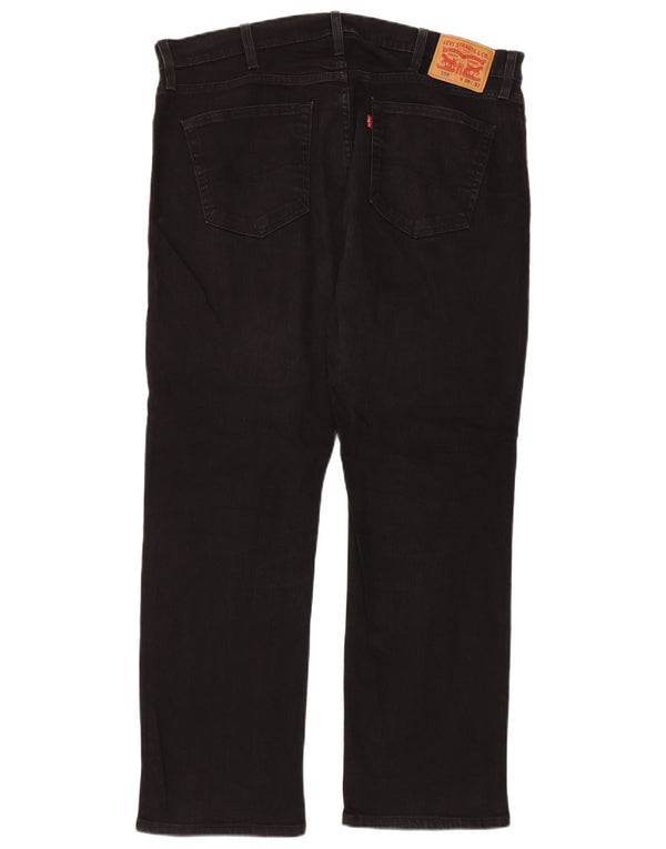 Levi's Mens 559 Relaxed Fit Straight Jeans W38 L32 Black Cotton
