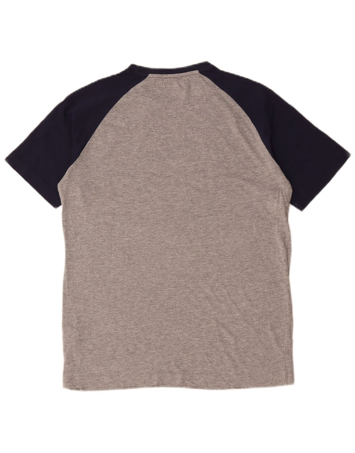 Kappa Mens Graphic T-Shirt Top Medium Grey Colourblock Cotton