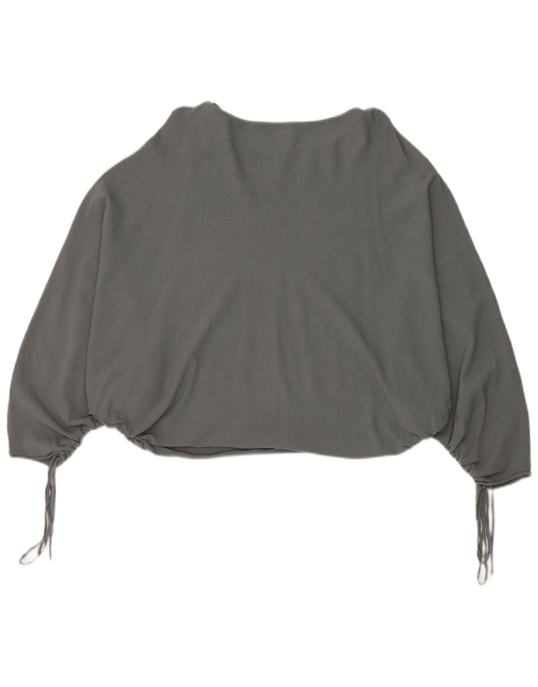 Zara Womens Batwing Blouse Top UK 14 Medium Grey