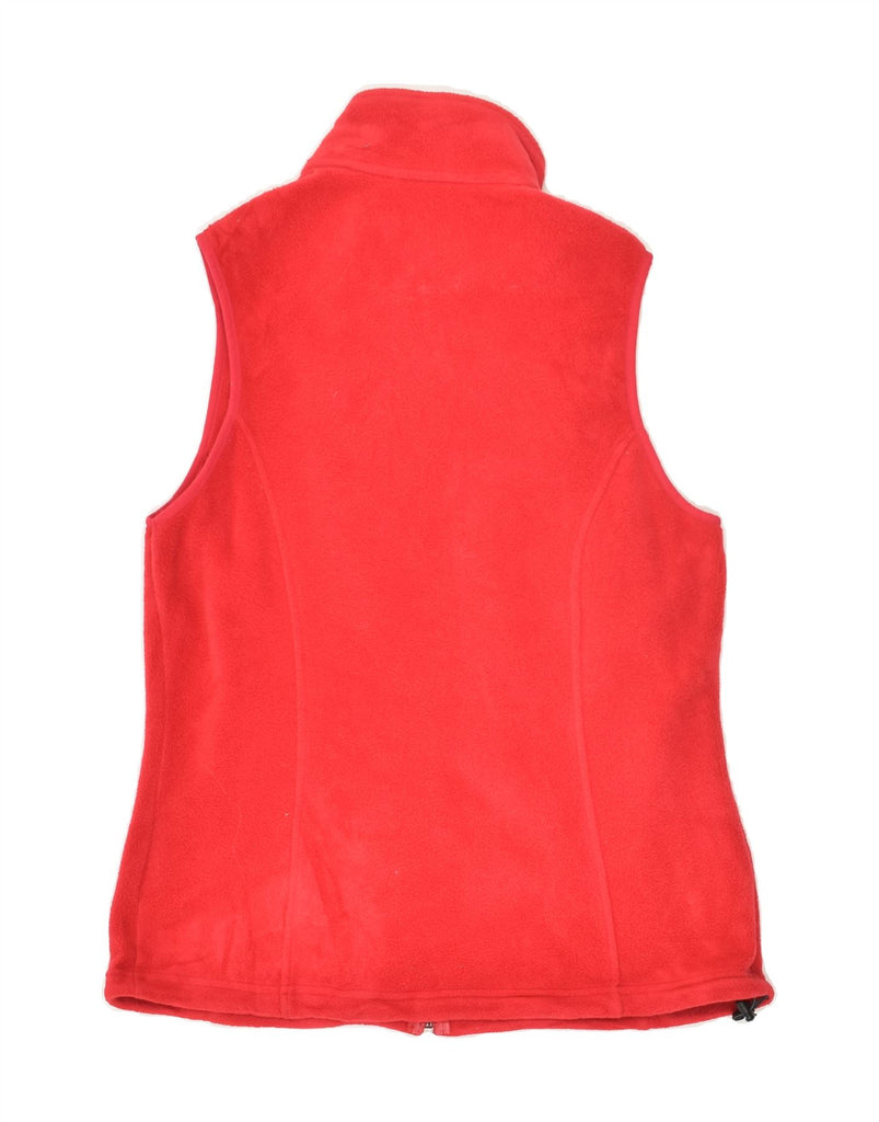 L.L.BEAN Womens Fleece Gilet UK 14 Medium Red Polyester | Vintage L.L.Bean | Thrift | Second-Hand L.L.Bean | Used Clothing | Messina Hembry 