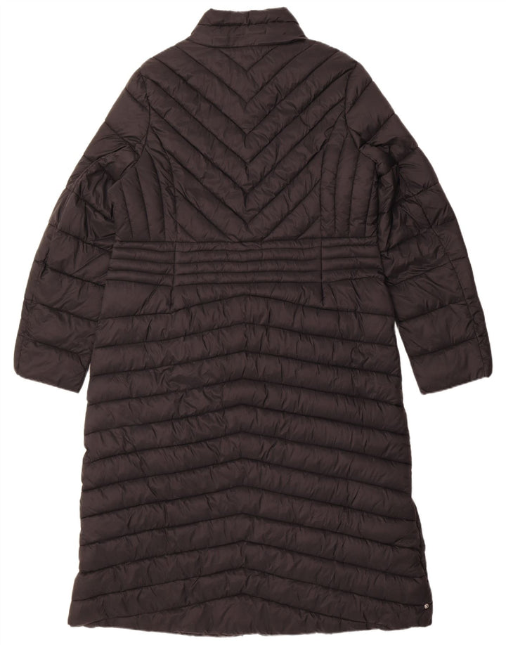Karen Millen Womens Padded Coat UK 14 Large Black Nylon