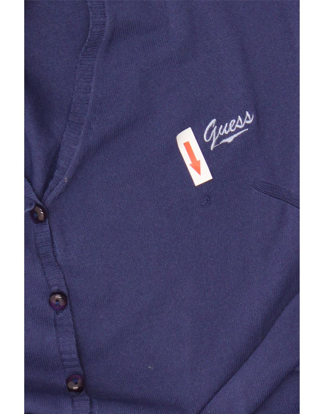 Guess Womens Cardigan Sweater UK 12 Medium Navy Blue Viscose