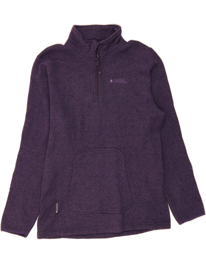 MOUNTAIN WAREHOUSE Womens Sweatshirt Jumper UK 14 Large Purple Flecked Vintage Mountain Warehouse and Second-Hand Mountain Warehouse from Messina Hembry 