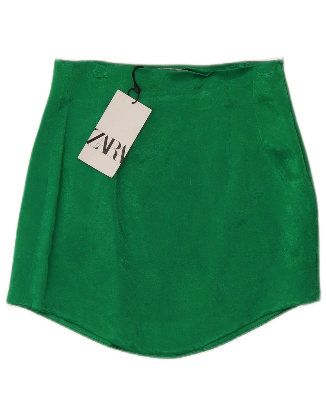 Zara Womens Mini Skirt XS W24 Green Viscose
