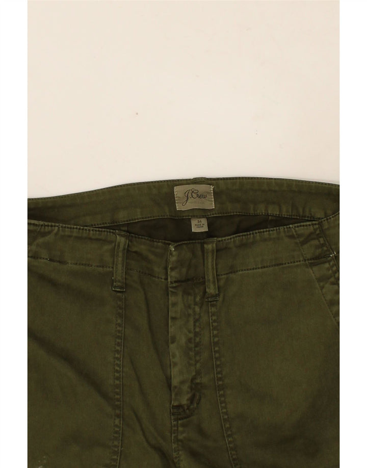 J. CREW Womens Slim Chino Trousers W31 L28 Green Cotton Vintage J. Crew and Second-Hand J. Crew from Messina Hembry 