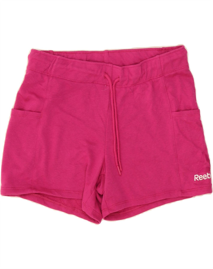 REEBOK Womens Sport Shorts UK 14 Medium  Pink Vintage Reebok and Second-Hand Reebok from Messina Hembry 