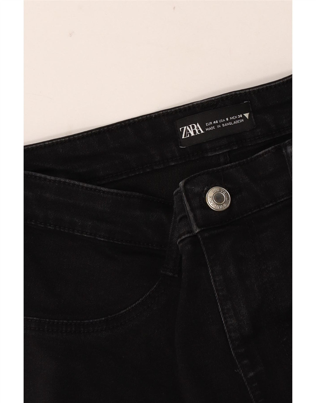 Zara Womens Skinny Jeans EU 40 Medium W30 L28 Black