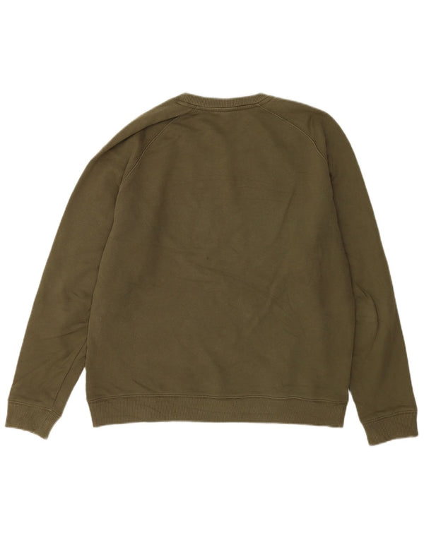 John Lewis Mens Sweatshirt Jumper Medium Khaki Cotton