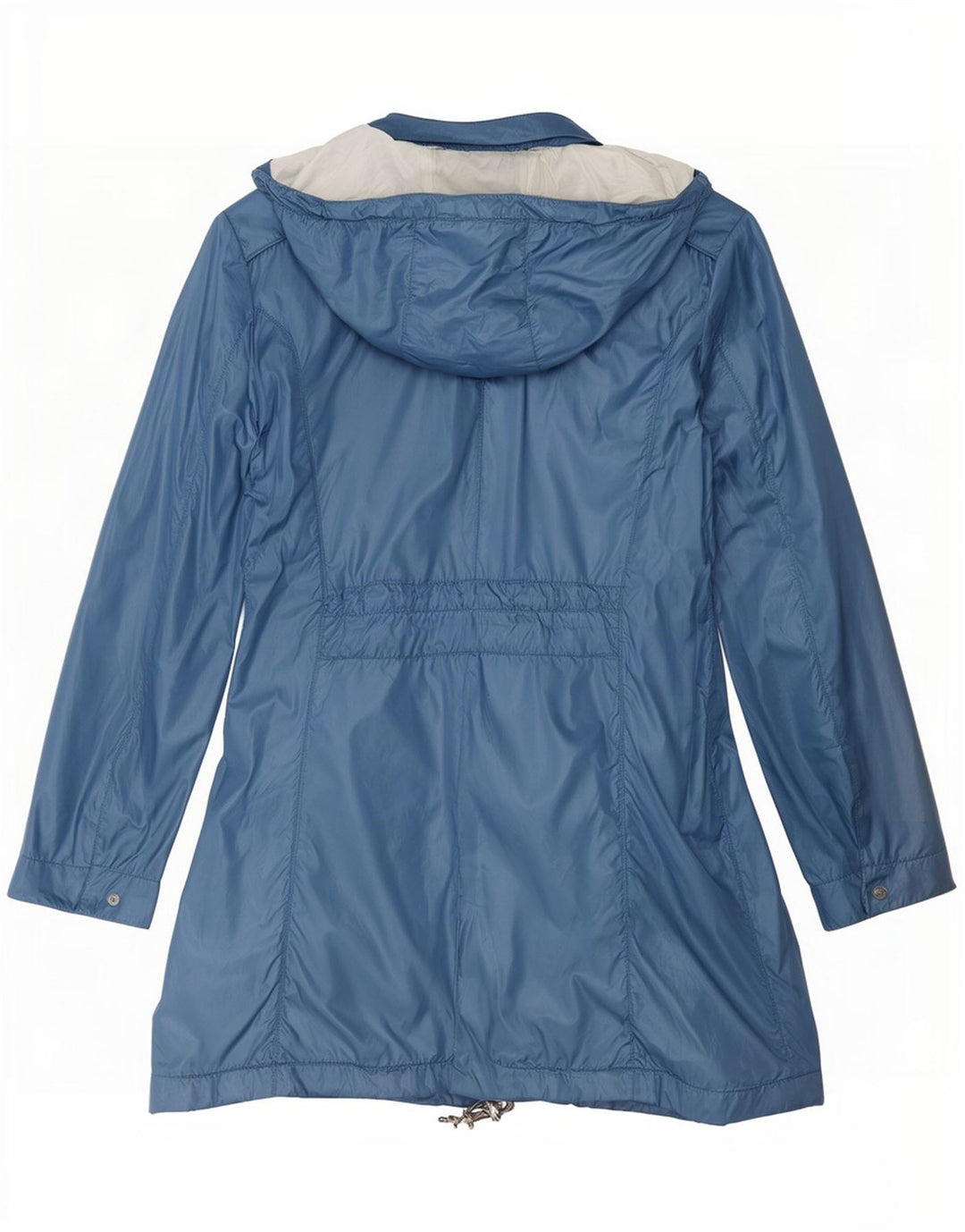 PEUTEREY Womens Hooded Raincoat IT 46 Large Blue