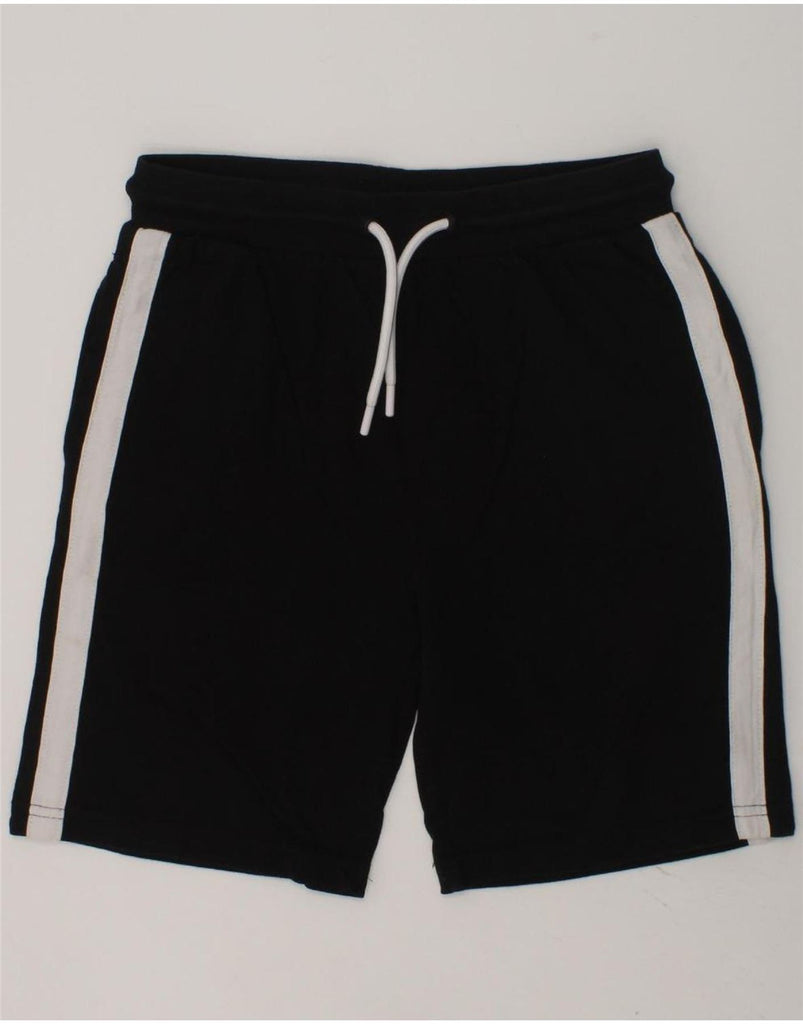 ADMIRAL Boys Sport Shorts 9-10 Years Black Colourblock Cotton | Vintage Admiral | Thrift | Second-Hand Admiral | Used Clothing | Messina Hembry 