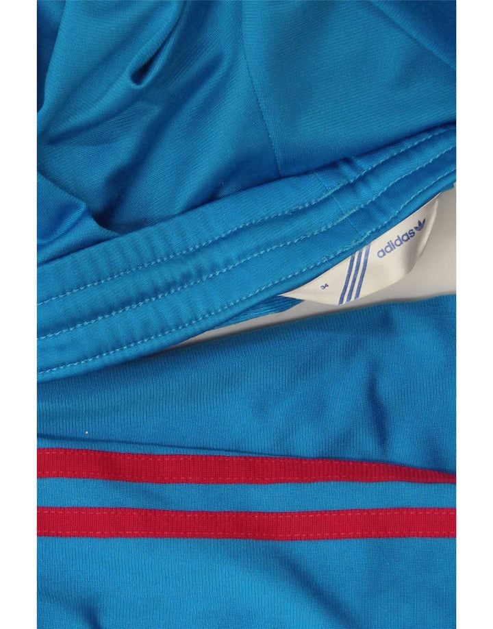 Adidas Womens Tracksuit Trousers EU 34 XS  Blue Polyester