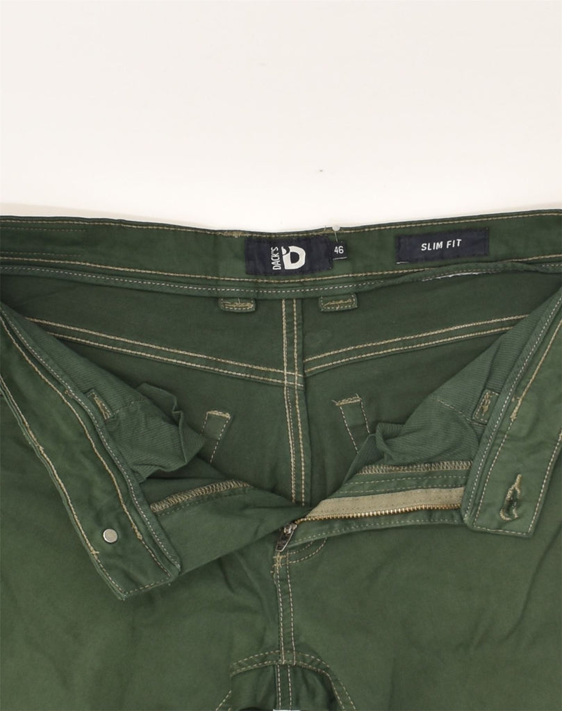 DACK'S Womens Slim Jeans IT 46 Large W32 L29 Green Cotton | Vintage Dack's | Thrift | Second-Hand Dack's | Used Clothing | Messina Hembry 