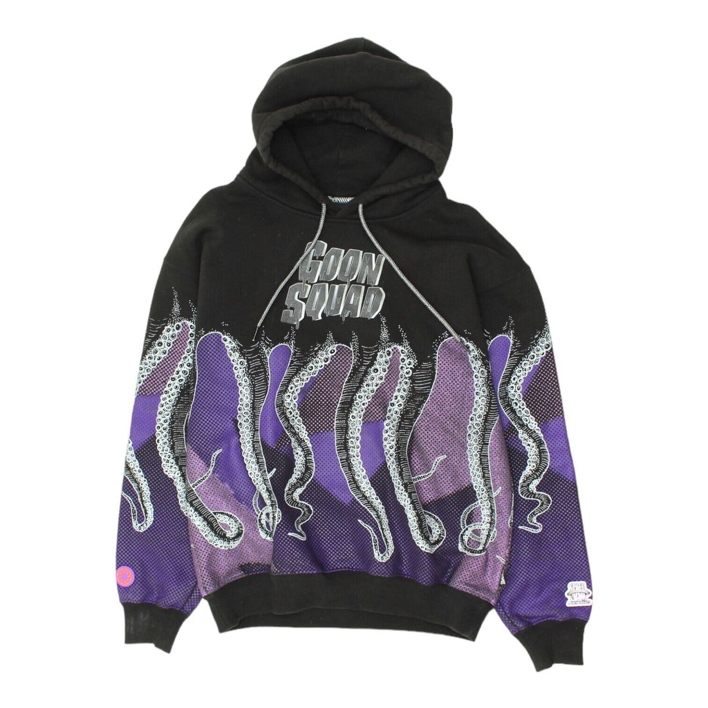 Octopus X Space Jam Goon Squad Mens Black Hoodie | Looney Tunes Basketball | Vintage Messina Hembry | Thrift | Second-Hand Messina Hembry | Used Clothing | Messina Hembry 