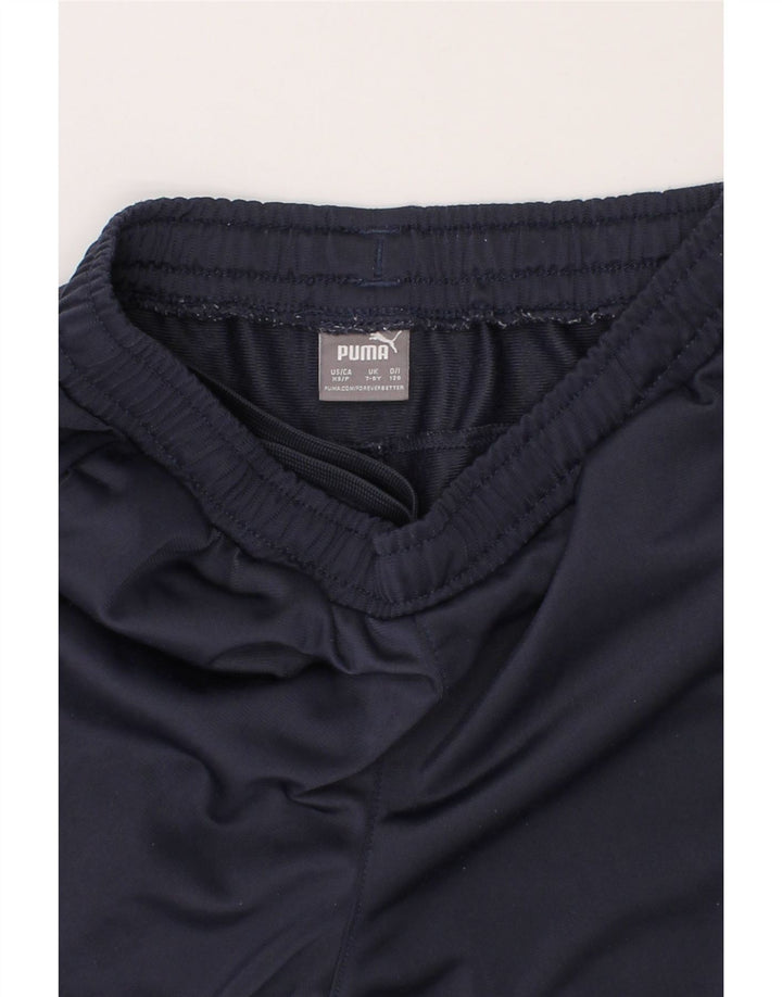 PUMA Boys Tracksuit Trousers 7-8 Years Small Navy Blue Vintage Puma and Second-Hand Puma from Messina Hembry 