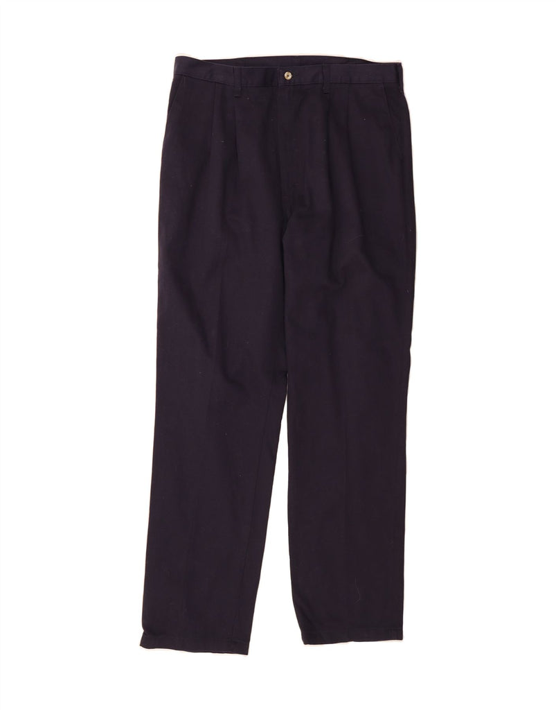 WRANGLER Mens Straight Chino Trousers W38 L34 Navy Blue Cotton Vintage Wrangler and Second-Hand Wrangler from Messina Hembry 