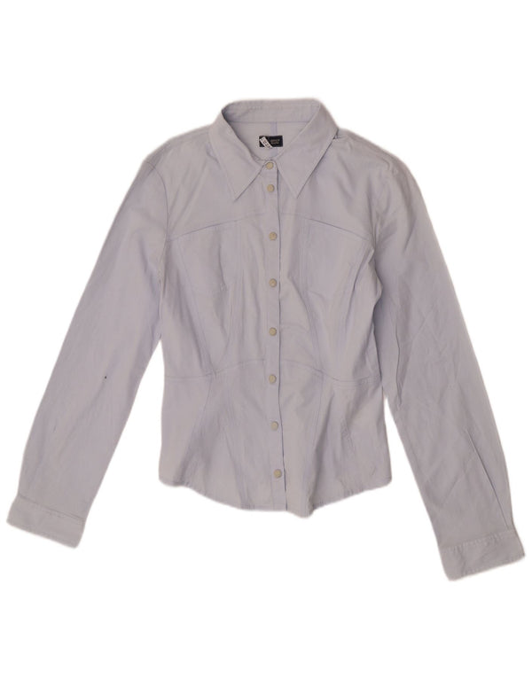 Armani Jeans Womens Anbass Shirt UK 14 Medium Blue Cotton