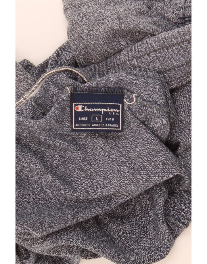 Champion Mens Sport Shorts Large  Navy Blue Flecked Cotton
