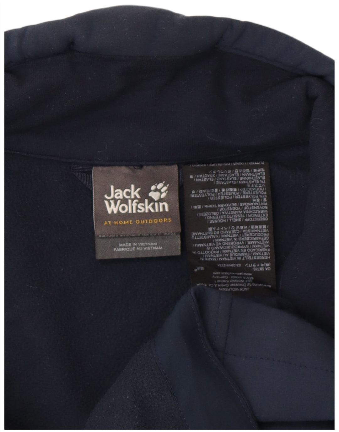 Jack Wolfskin Mens Windbreaker Jacket UK 40 Large Navy Blue Polyester