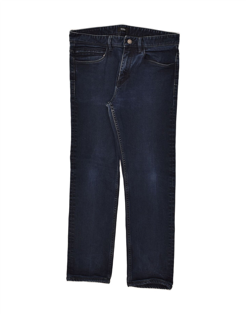 HUGO BOSS Mens Slim Jeans W32 L34 Navy Blue | Vintage Hugo Boss | Thrift | Second-Hand Hugo Boss | Used Clothing | Messina Hembry 