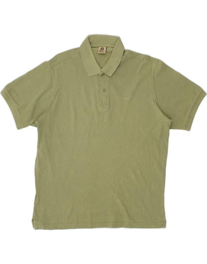DACK'S Mens Polo Shirt XL Khaki Cotton Vintage Dack's and Second-Hand Dack's from Messina Hembry 