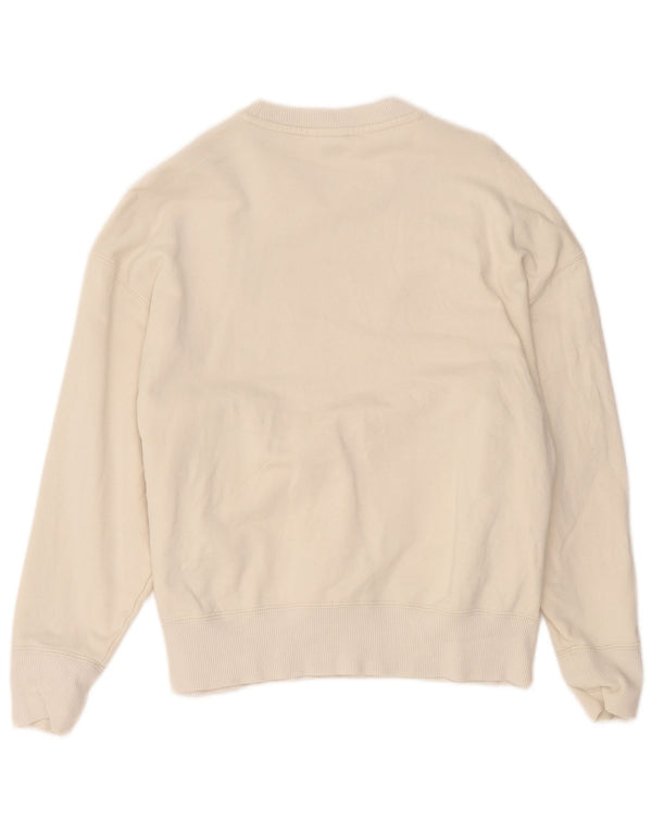 Puma Womens Sweatshirt Jumper UK 14 Medium White Cotton