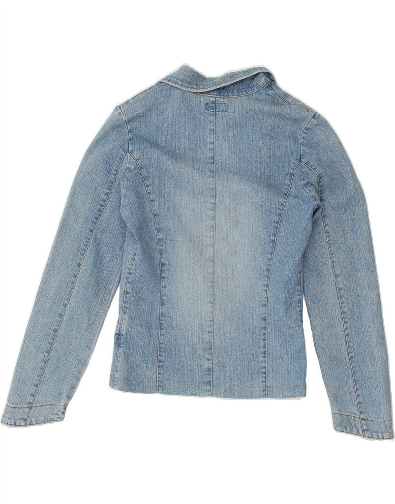 VINTAGE Womens Denim Jacket UK 10 Small Blue Cotton | Vintage Vintage | Thrift | Second-Hand Vintage | Used Clothing | Messina Hembry 