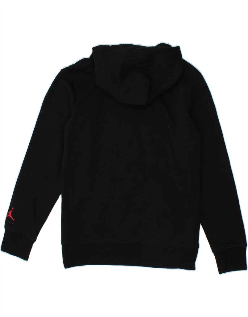 NIKE Boys Graphic Hoodie Jumper 12-13 Years Large Black Cotton Vintage Nike and Second-Hand Nike from Messina Hembry 