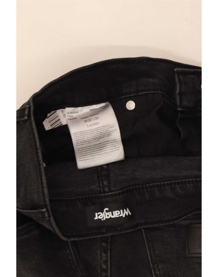 Wrangler Mens Larston Slim Jeans W32 L32 Black Cotton