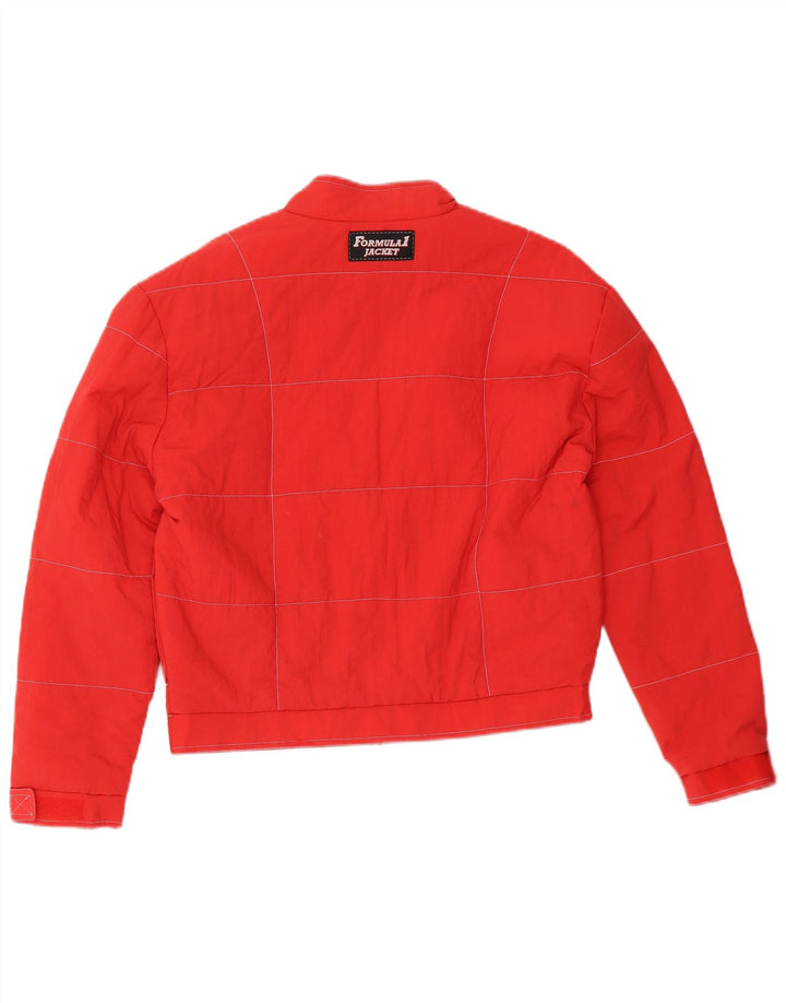 Parmalat Mens Formula One Graphic Racer Jacket UK 36 Small Red Nylon