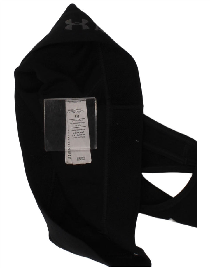 Under Armour Womens Graphic Sport Bra Top Small Black Polyester Sports