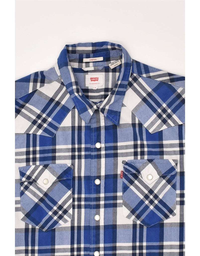 LEVI'S Mens Shirt Small Blue Check Cotton | Vintage Levi's | Thrift | Second-Hand Levi's | Used Clothing | Messina Hembry 