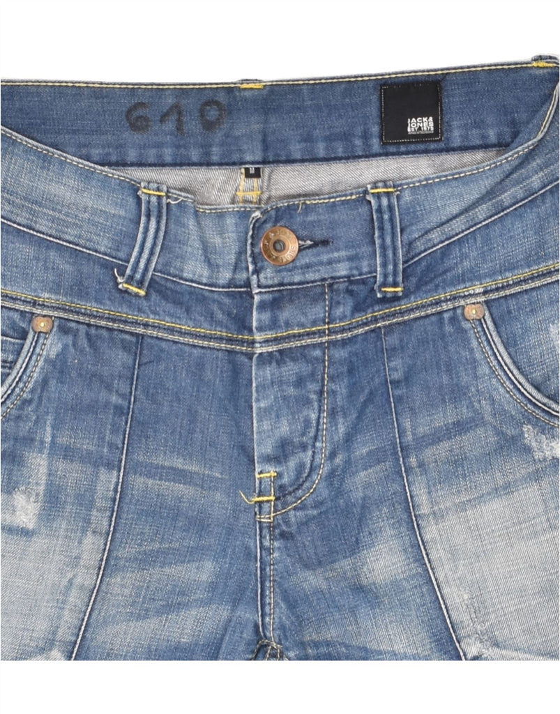JACK & JONES Mens Denim Shorts Medium W30  Blue Cotton | Vintage Jack & Jones | Thrift | Second-Hand Jack & Jones | Used Clothing | Messina Hembry 