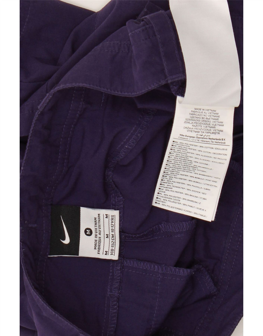 Nike Girls Chino Shorts 10-11 Years Medium W26 Purple Polyester