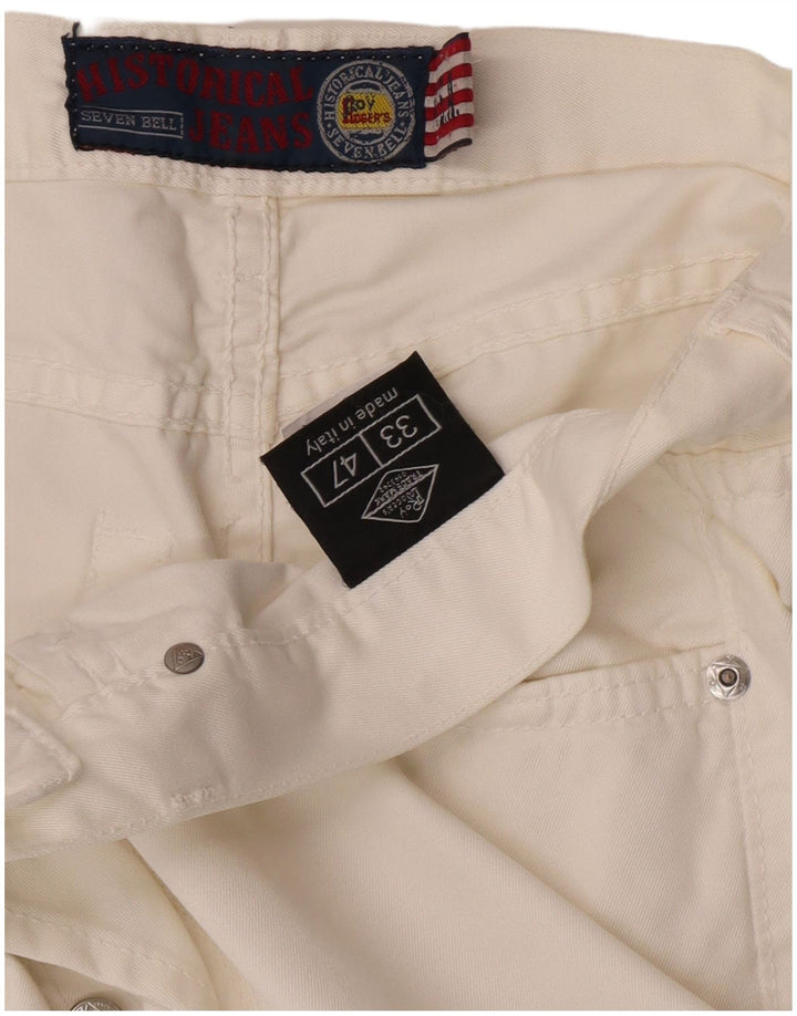 Roy Rogers Mens Casual Shorts W33 Medium White Cotton
