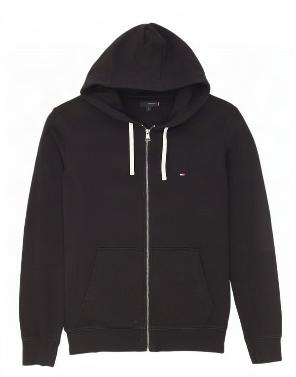 Tommy Hilfiger Mens Zip Hoodie Sweater Large Black