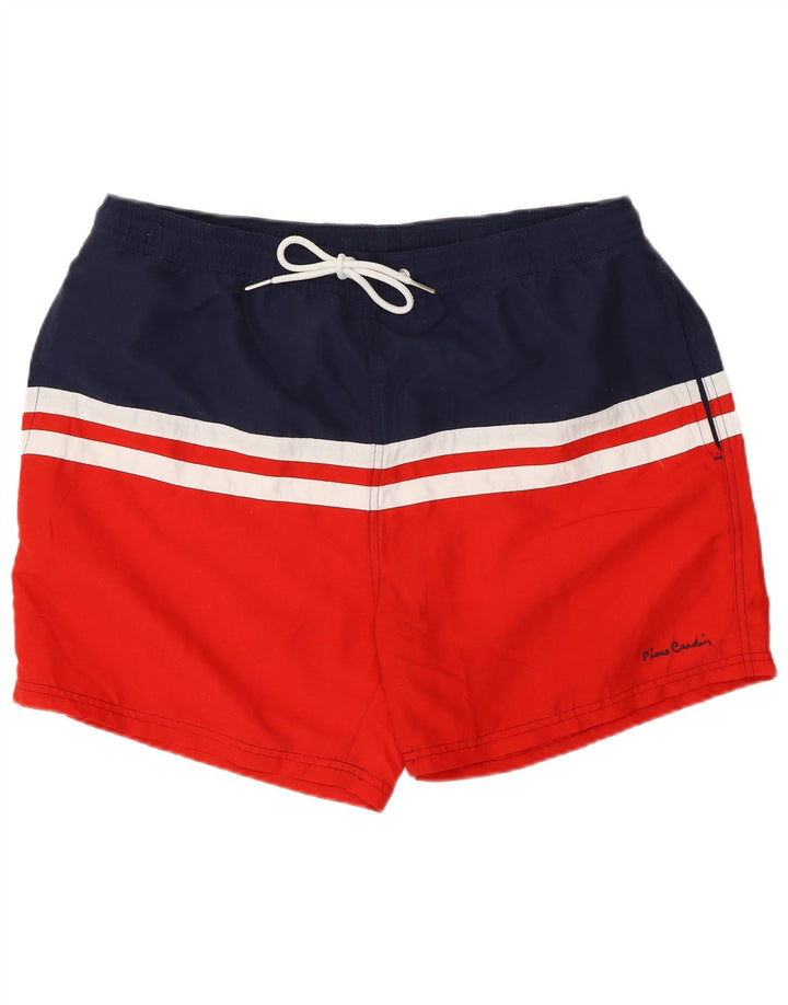 Pierre Cardin Mens Swimming Shorts XL  Red Colourblock