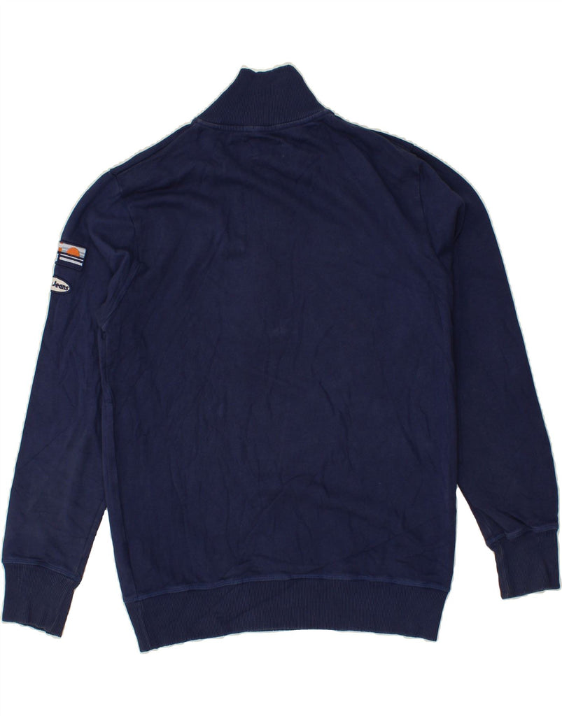 PEPE JEANS Mens Regular Fit Zip Neck Sweatshirt Jumper Medium Navy Blue Vintage PEPE Jeans and Second-Hand PEPE Jeans from Messina Hembry 