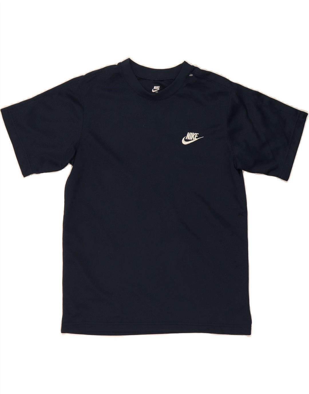 NIKE Womens T-Shirt Top UK 14/16 Large Navy Blue Polyester Vintage Nike and Second-Hand Nike from Messina Hembry 