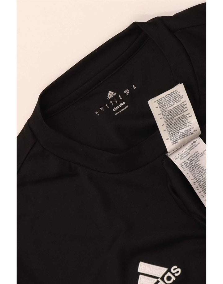 Adidas Mens Climalite T-Shirt Top Small Black Polyester
