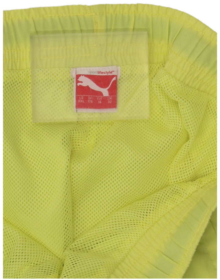 Puma Boys Swimming Shorts 15-16 Years  Green Colourblock