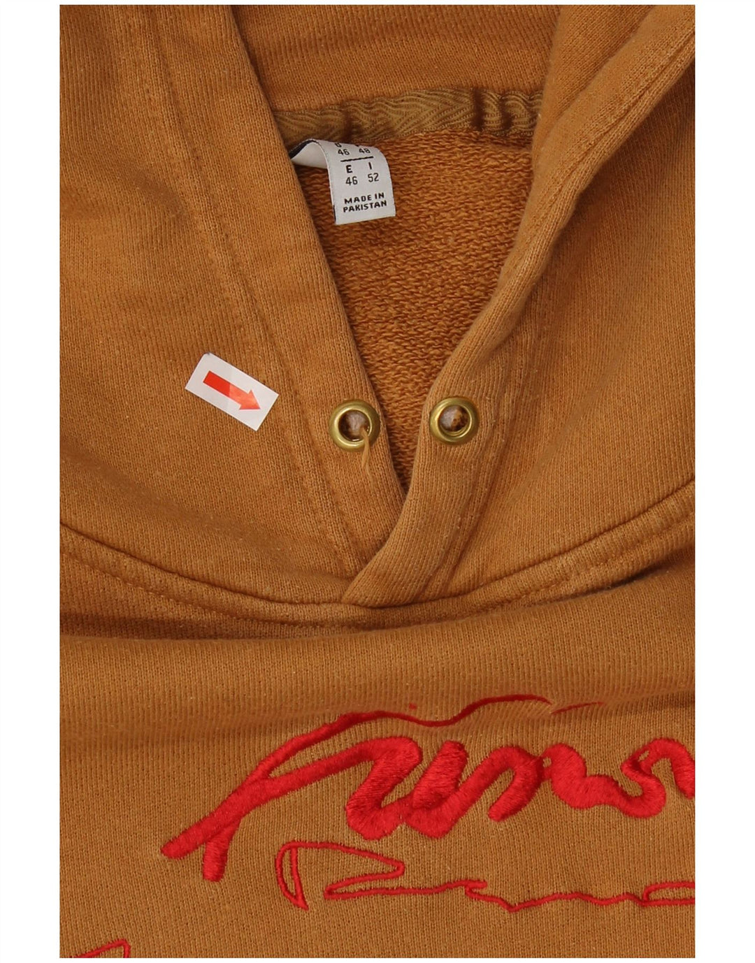 Adidas Womens Graphic Oversized Hoodie Jumper UK 20 2XL Brown