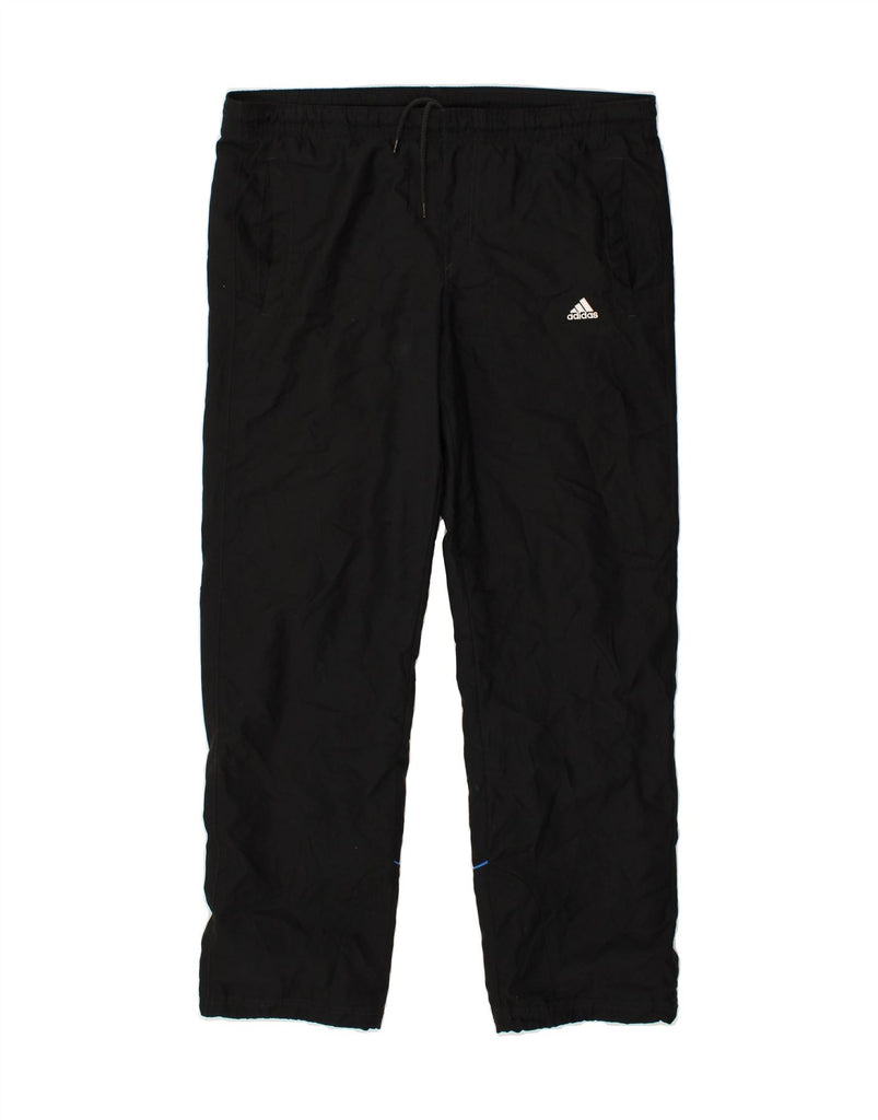 ADIDAS Mens Tracksuit Trousers UK 38/40 Medium Black Polyester | Vintage Adidas | Thrift | Second-Hand Adidas | Used Clothing | Messina Hembry 