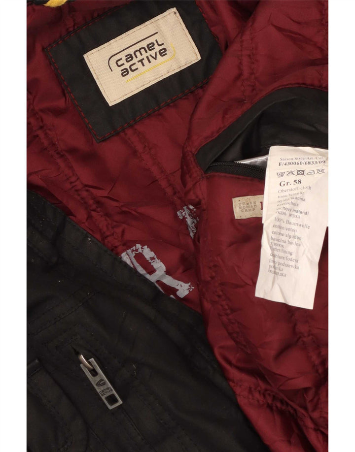 Camel Active Mens Military Jacket IT 58 4XL Black Cotton