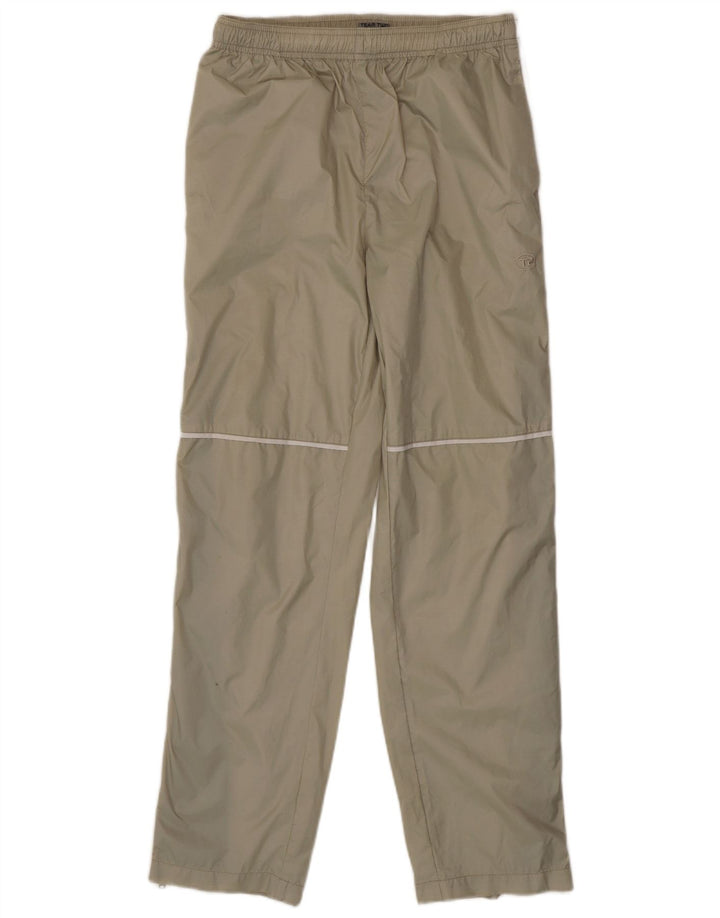Vintage Mens Tracksuit Trousers Medium  Beige Polyamide